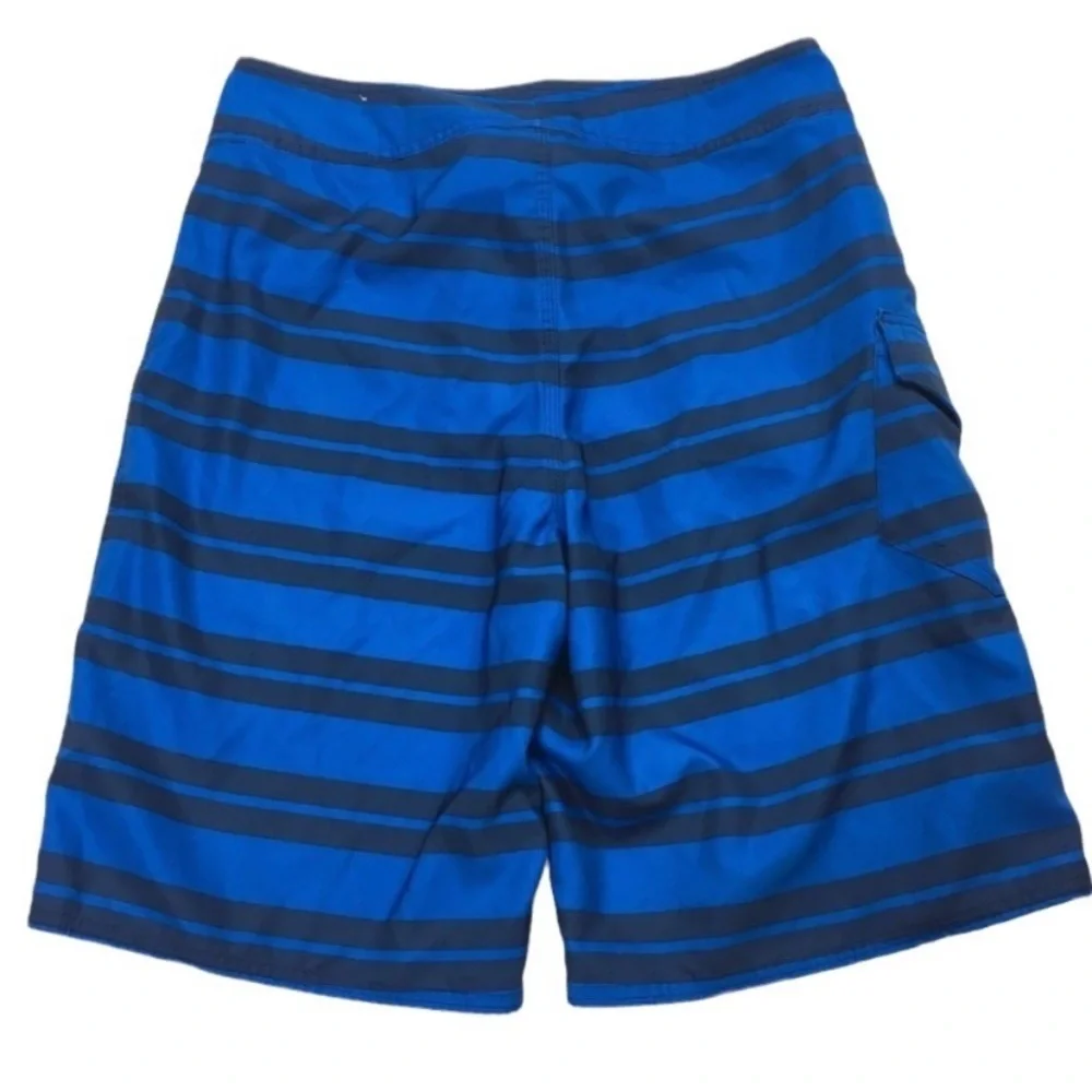 NORTH Face Melvich Stripe Swim Board Shorts UPF50 In Blue Size 30